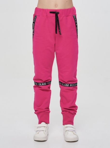 Фото2: Розовые брюки из футера