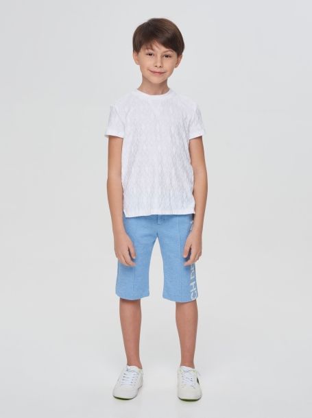 Фото4: Белая нарядная футболка для мальчика