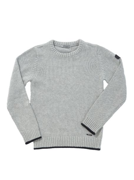 Фото2: Серый вязаный свитер