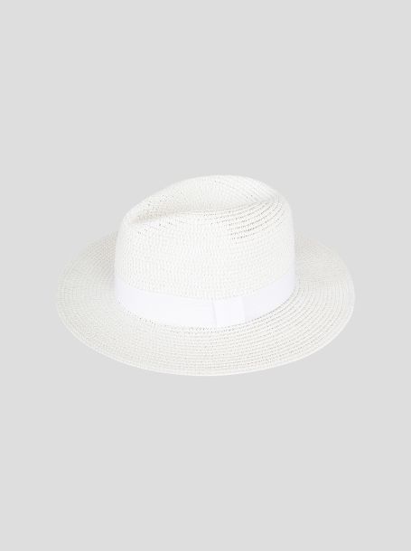 Фото1: Белая классическая шляпка для девочки