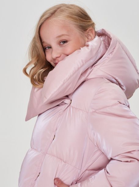 Фото8: картинка 587.1.20 Куртка из синтепух с капюшоном, розовый Choupette - одевайте детей красиво!