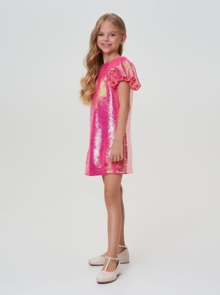Фото4: картинка 77.116 Платье с пайетками, маджента Choupette - одевайте детей красиво!