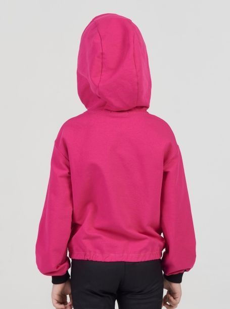 Фото4: Розовая куртка толстовка для девочки