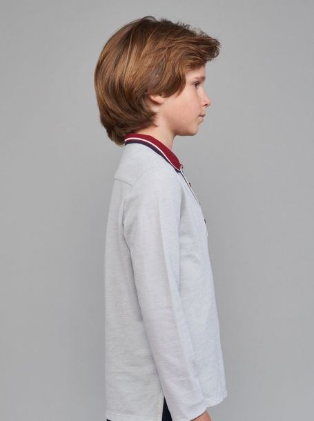 Фото2: Серая рубашка для мальчика
