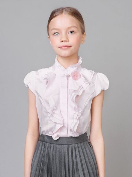 Фото1: 203.4.31 Детская блузка розовая