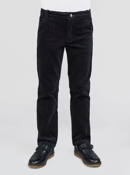 Фото2: Черные вельветовые брюки для мальчика