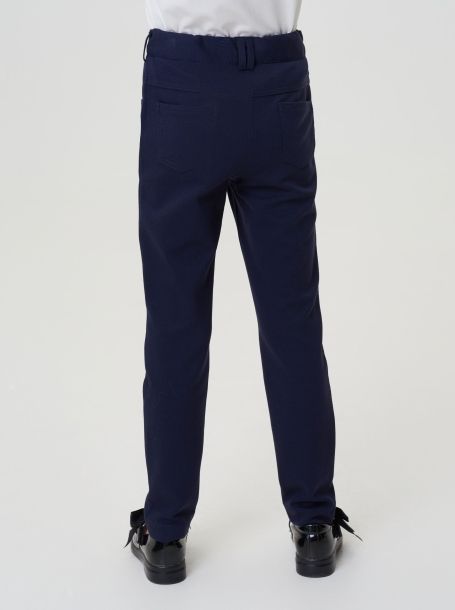 Фото4: 77.2.31 Синие трикотажные брюки для девочки