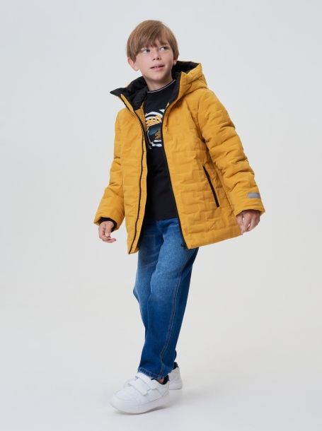 Фото1: картинка 758.20 Куртка из термостежки, охра Choupette - одевайте детей красиво!
