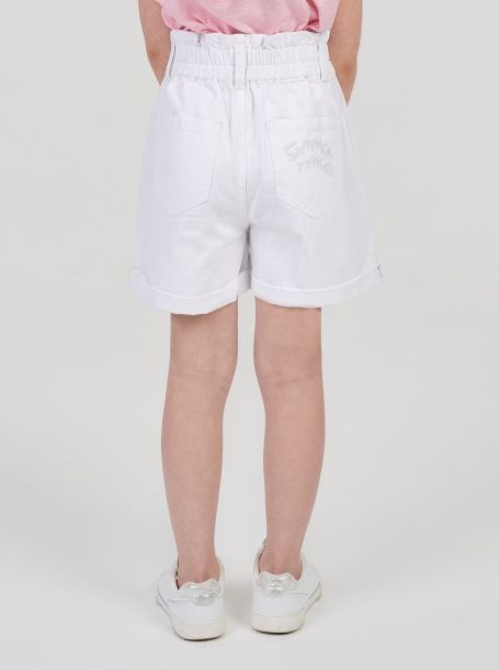 Фото4: Джинсовые белые шорты