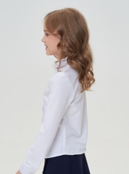 Фото2: Классическая белая блузка для девочки