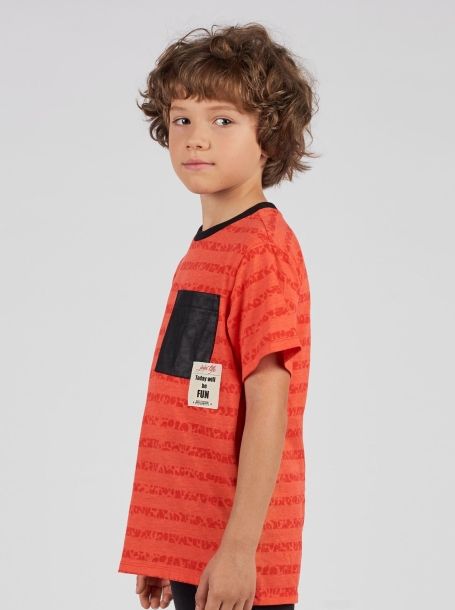 Фото2: 15.91 Оранжевая футболка для мальчика