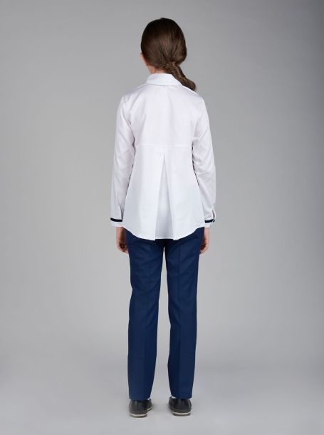 Фото3: Удлиненная белая блузка