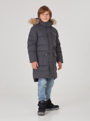 Фото1: Теплое пальто для мальчика