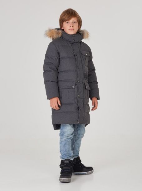 Фото1: Теплое пальто для мальчика