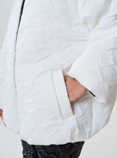 Фото8: картинка 767.20 Куртка утепленная из термостежки, теплый белый Choupette - одевайте детей красиво!