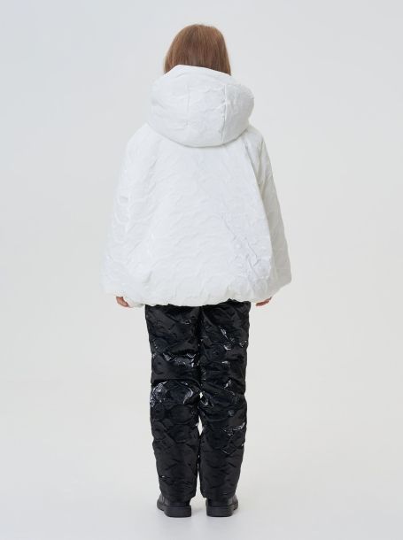 Фото3: картинка 767.20 Куртка утепленная из термостежки, теплый белый Choupette - одевайте детей красиво!