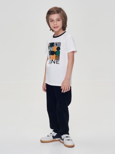 Фото2: картинка 08.107 Джемпер-футболка с принтом, экрю Choupette - одевайте детей красиво!
