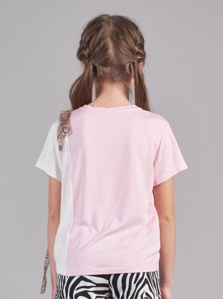 Фото2: Детская комбинированная футболка с сеткой