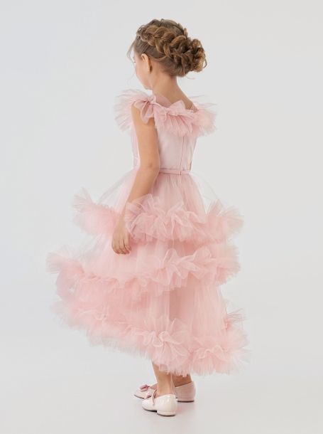 Фото6: картинка 1510.43 Платье нарядное Церемония, с пышными оборками, розовый Choupette - одевайте детей красиво!