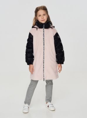 Фото1: Меховое розовое пальто для девочки