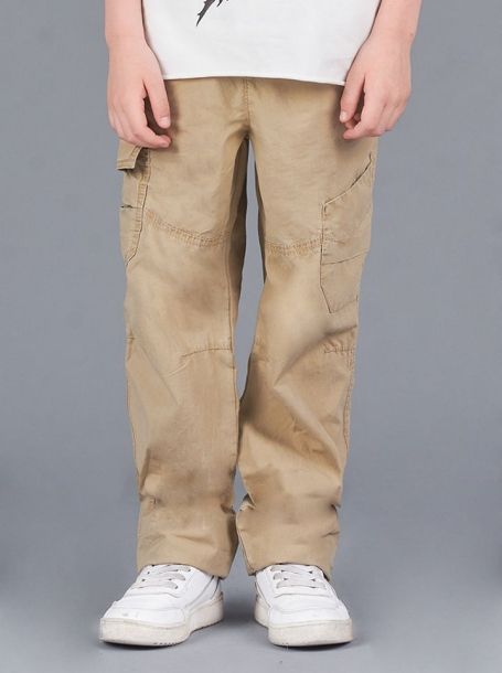 Фото2: Песочные брюки карго