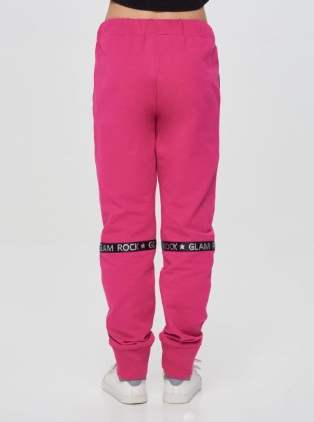 Фото4: Розовые брюки из футера