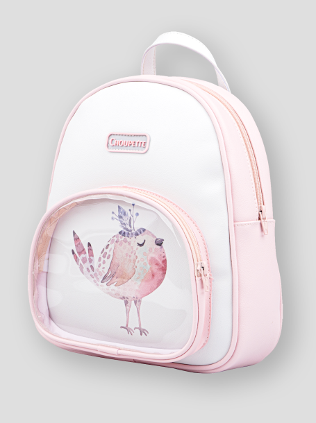 Фото1: Розовый небольшой рюкзак для девочки