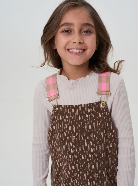 Фото7: картинка 41.114 Сарафан из джерси, шоколадный Choupette - одевайте детей красиво!