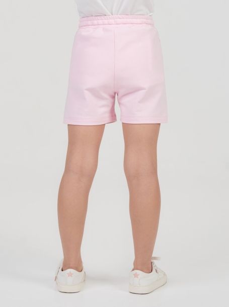 Фото4: Розовые трикотажные шорты для девочки