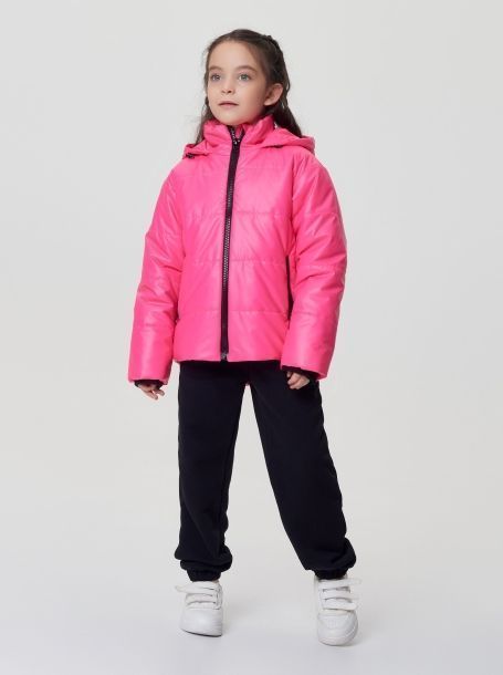 Фото1: картинка 786.20 Куртка на синтепоне , малиновый Choupette - одевайте детей красиво!