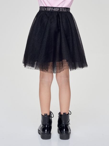 Фото4: Черная пышная сетчатая юбка