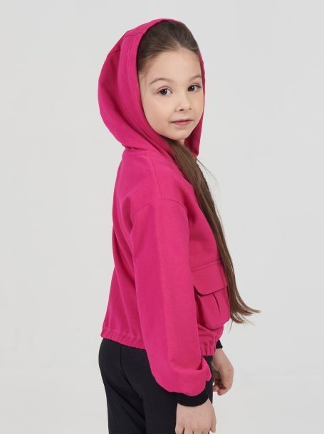 Фото3: Розовая куртка толстовка для девочки