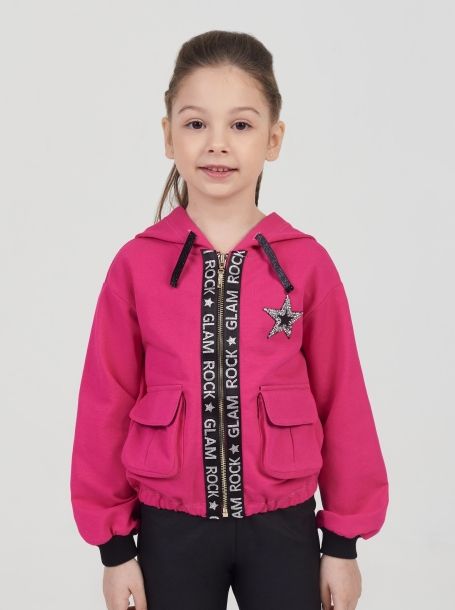 Фото2: Розовая куртка толстовка для девочки