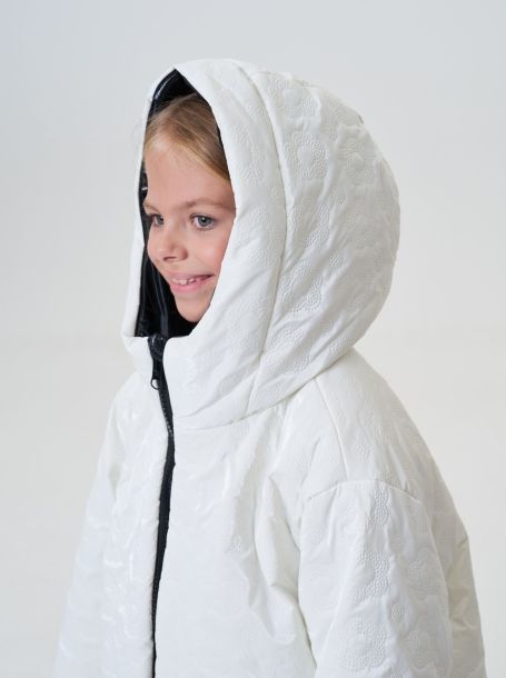 Фото7: картинка 767.20 Куртка утепленная из термостежки, теплый белый Choupette - одевайте детей красиво!