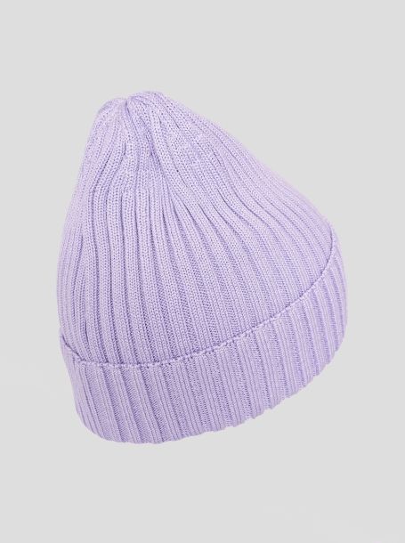 Фото2: Фиолетовая шапка для девочки