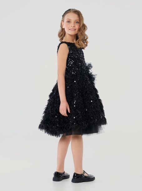 Фото2: картинка 1534.43 Платье нарядное Церемония, с пышной юбкой, черный Choupette - одевайте детей красиво!