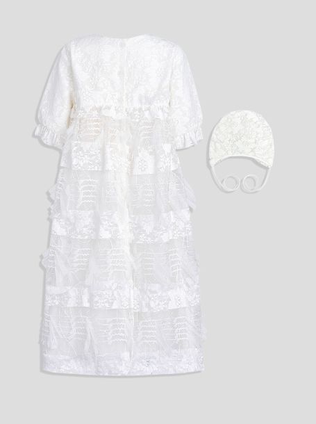 Фото2: Крестильное платье с капором для девочки