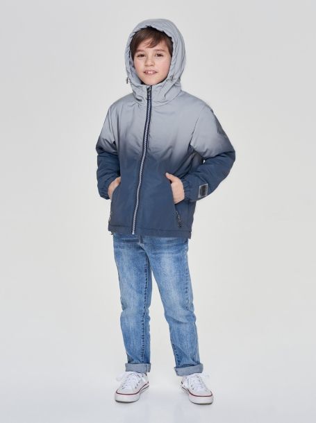 Фото3: Синяя куртка ветровка для мальчика