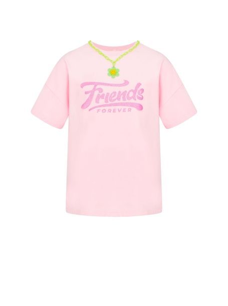 Фото1: Джемпер-футболка с принтом, розовый от Choupette 