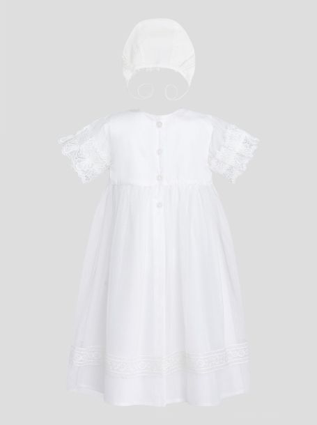 Фото2: Крестильное платье с капором