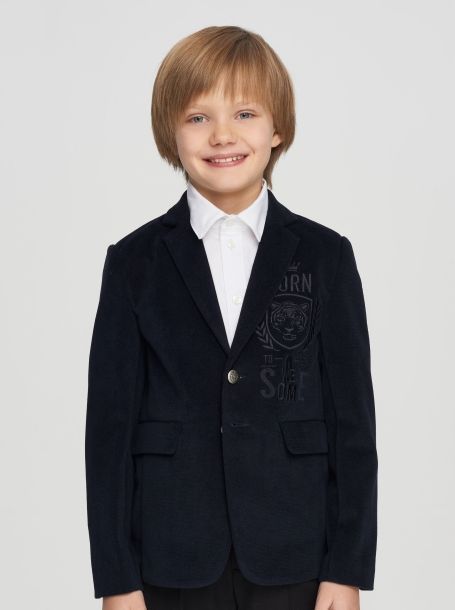 Фото1: Нарядный пиджак с вышивкой для мальчика