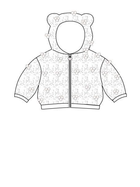 Фото1: картинка 60.110 Курточка из меха, экрю Choupette - одевайте детей красиво!