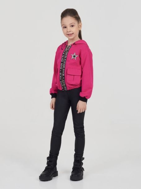 Фото1: Розовая куртка толстовка для девочки