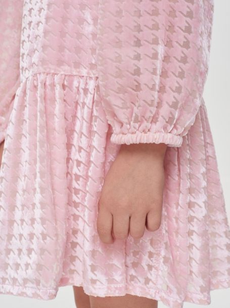 Фото7: картинка 02.108 Платье пье-де-пуль,розовый Choupette - одевайте детей красиво!