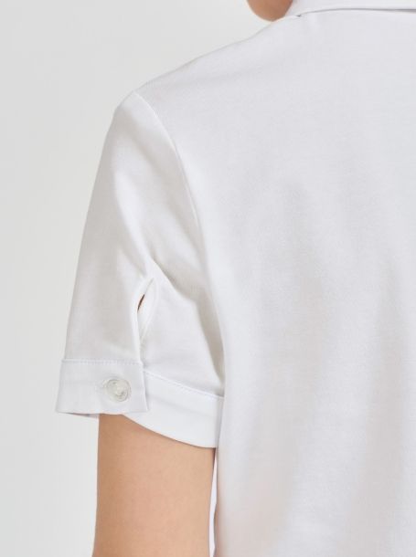 Фото4: Классическая белая блузка для девочки