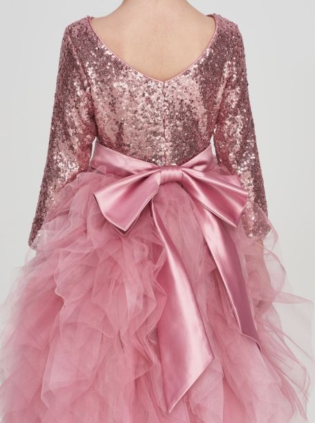 Фото6: Розовое платье с пышной юбкой из сетки