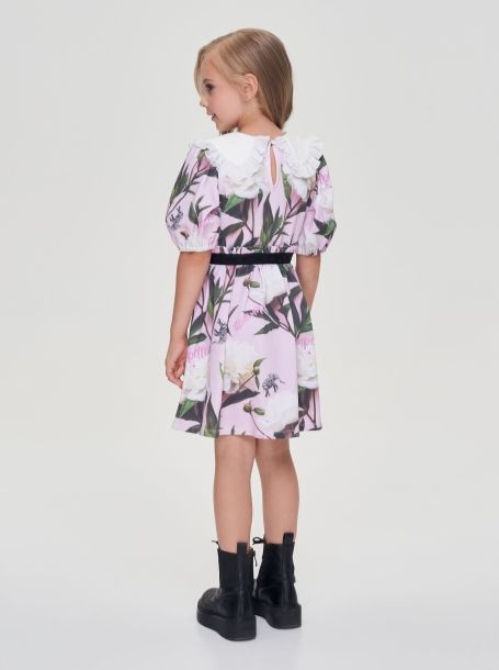 Фото4: картинка 28.108 Платье мягкое из трикотажа, фирменный принт Choupette - одевайте детей красиво!