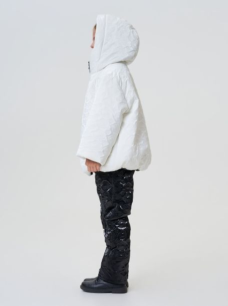 Фото5: картинка 767.20 Куртка утепленная из термостежки, теплый белый Choupette - одевайте детей красиво!