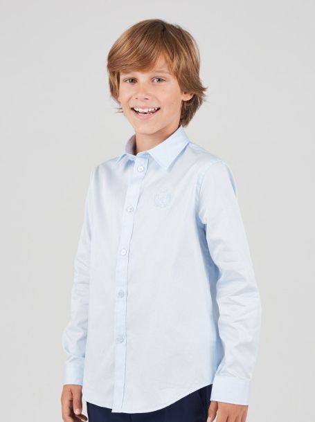 Фото4: Голубая рубашка для мальчика