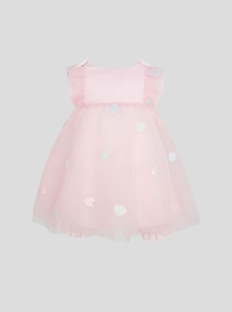 Фото2: картинка 1316.43 Платье нарядное с цветочными декорами  в к-те с шортами, розовый Choupette - одевайте детей красиво!